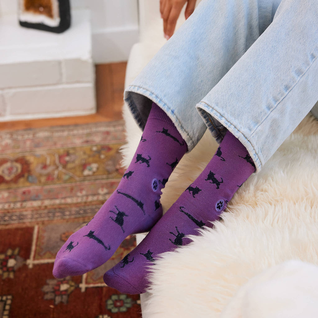 Socks that Save Cats (Purple Cats)