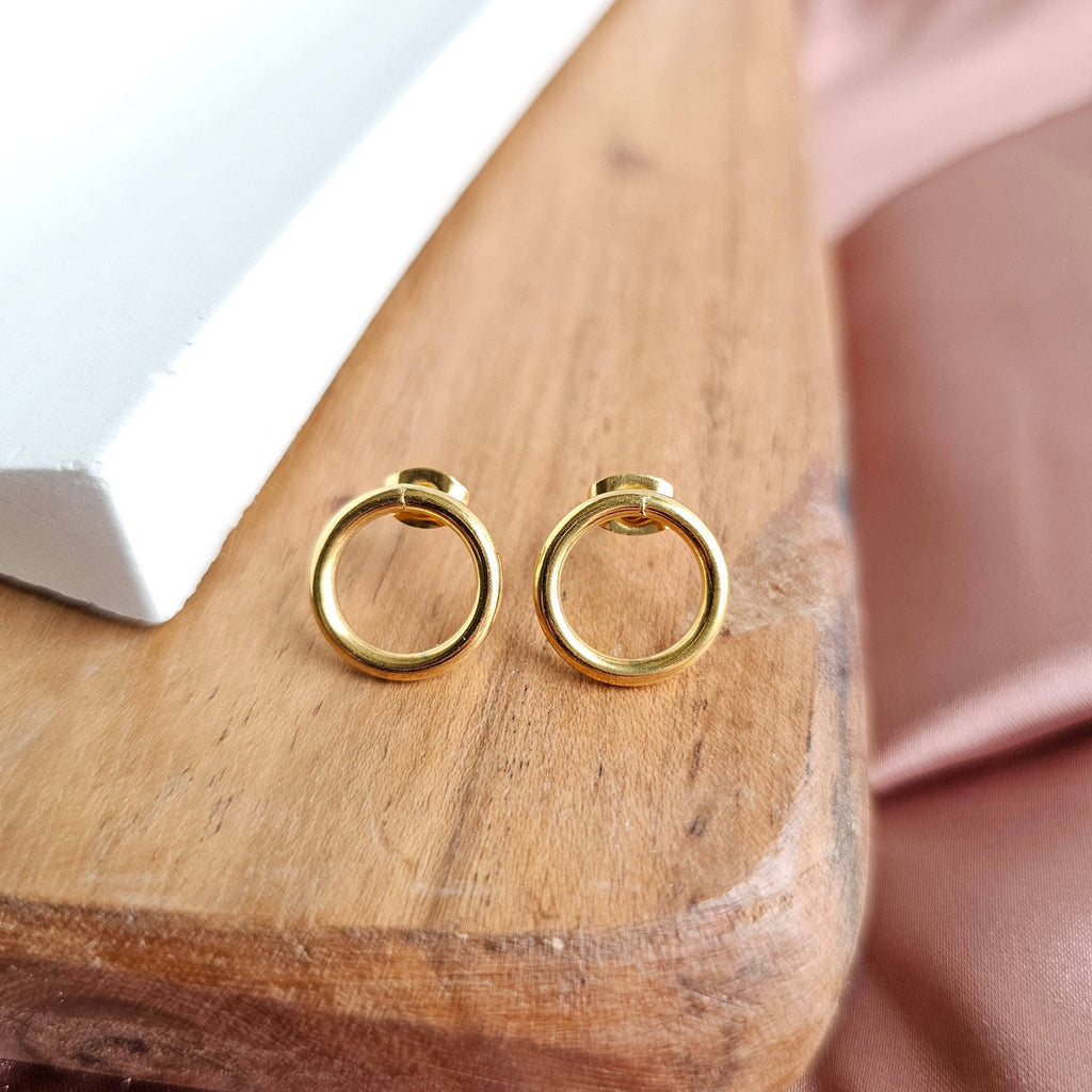 Medium Luxe Gold Oriana Studs
