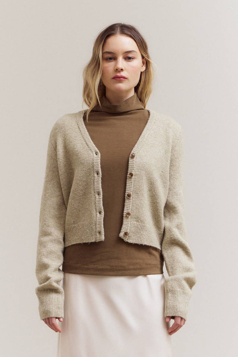 V-NECK SWEATER CARDIGAN