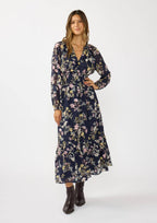 Smocked Waist Ruffle Maxi Dress