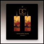 Desert Mountains Fine Art Banner Handmade Earrings