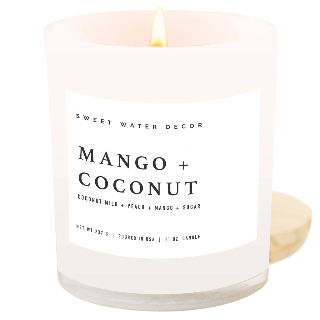 Mango and Coconut 11 oz Soy Candle - Decor & Gifts