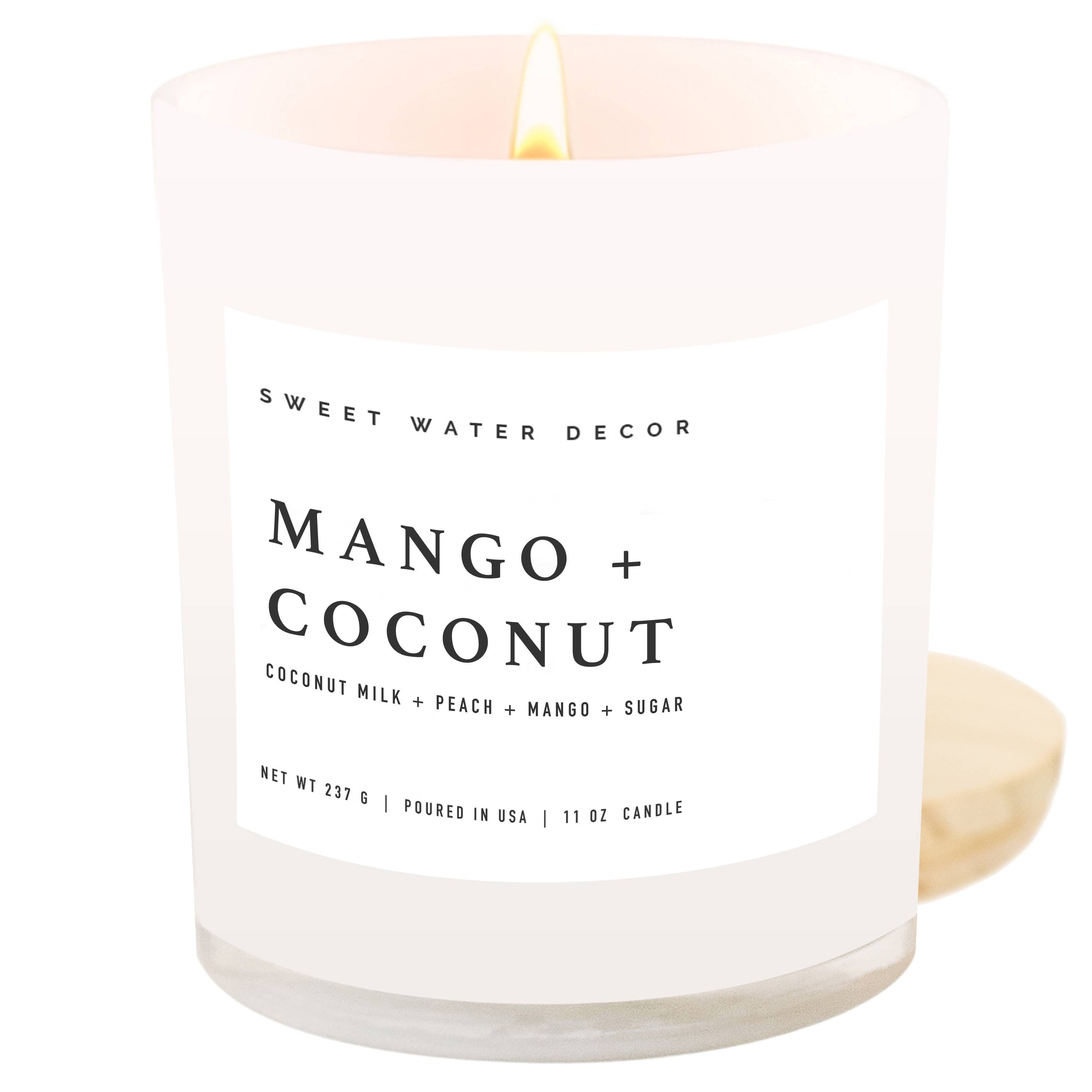 Mango and Coconut 11 oz Soy Candle - Decor & Gifts