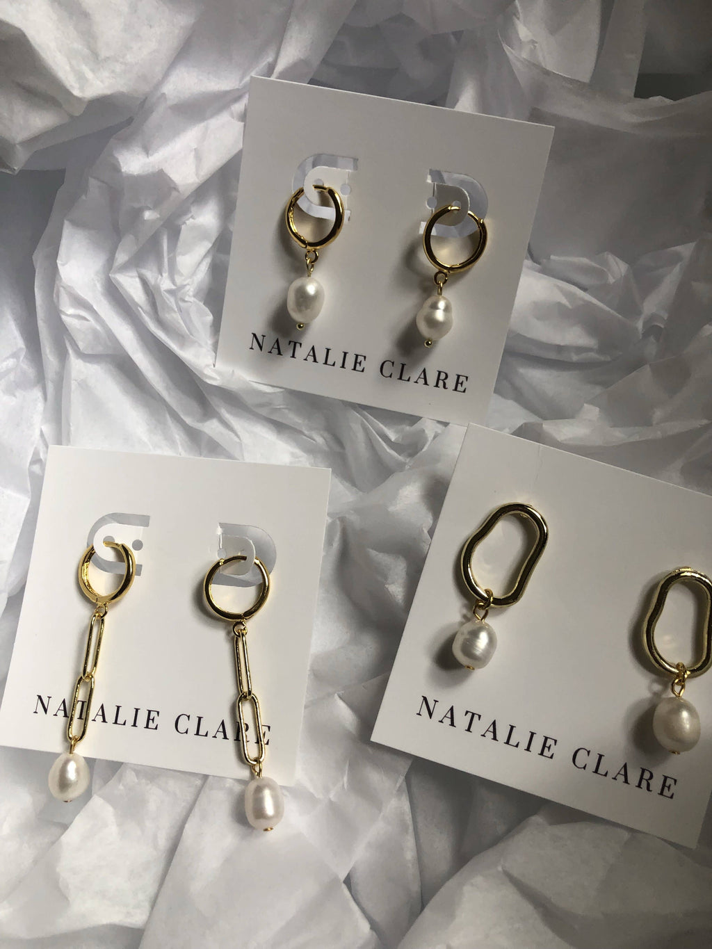 Pearl Link Earrings