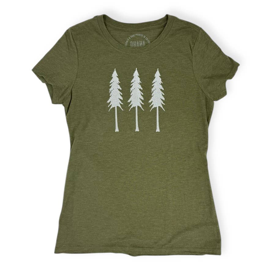 Tree Trees T-Shirt - Military Green