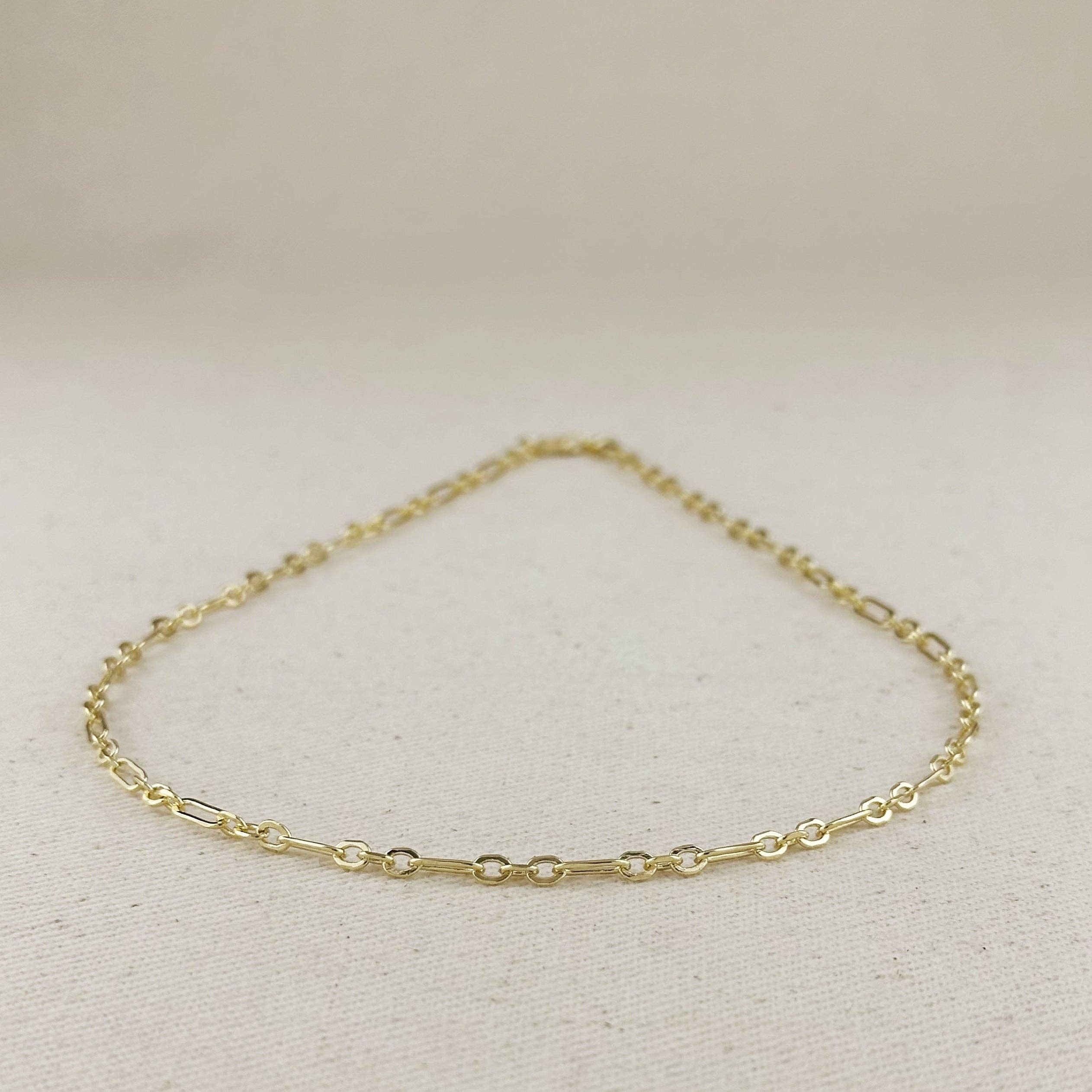 3x1 Alternated Paperclip Necklace