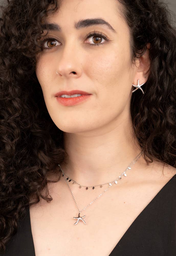Starfish Hope Necklace in Sterling Silver