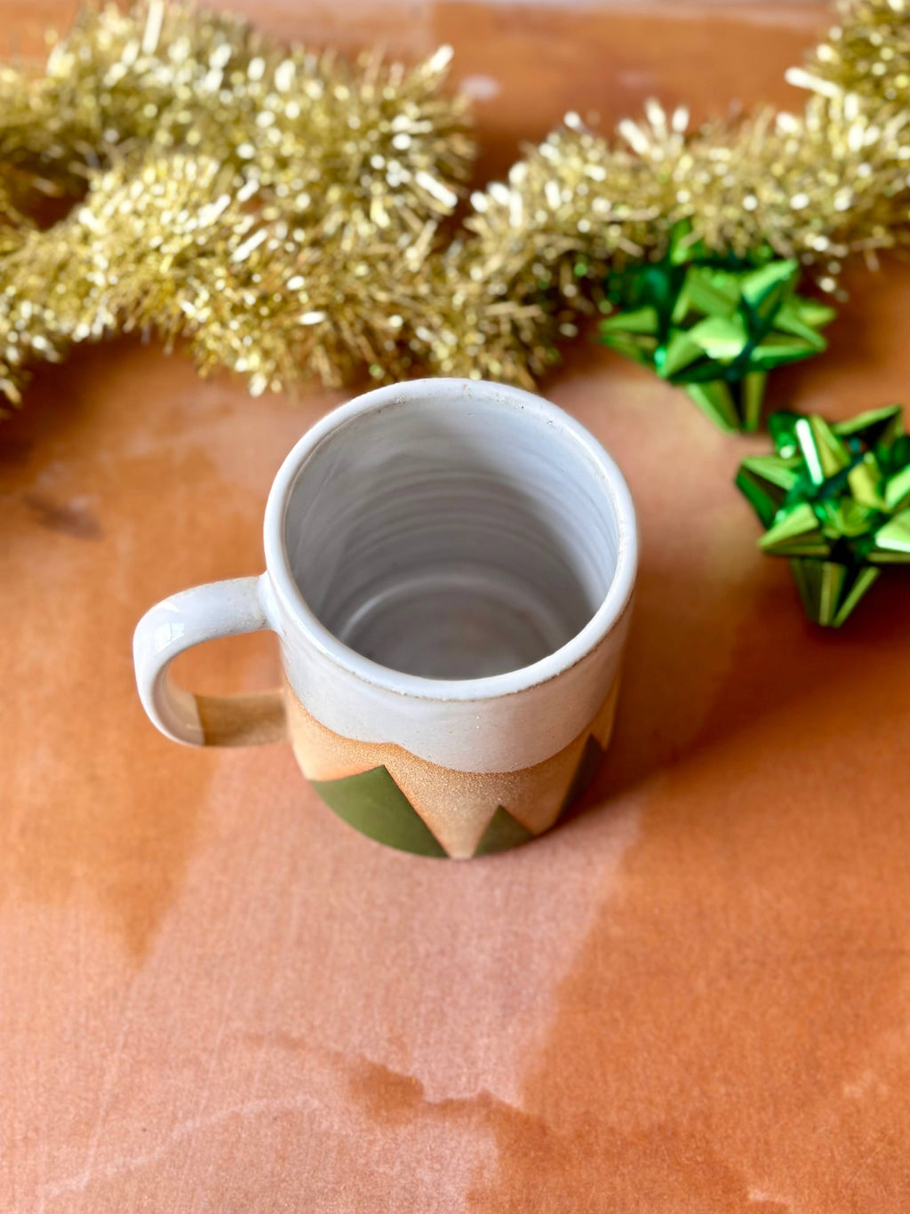 Evergreen Peaks - Handmade Ceramic Mountain Landscape Mug