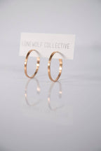 Fat Recycled Hoop Earrings - Large