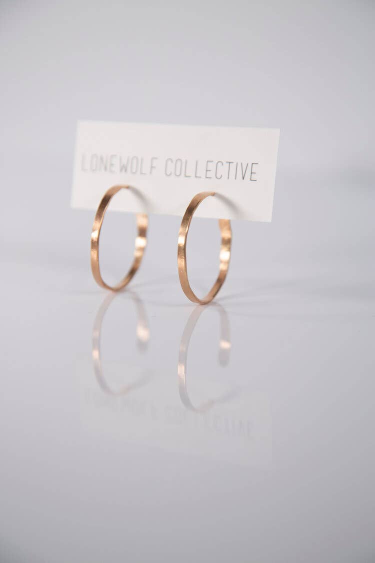 Fat Recycled Hoop Earrings - Large