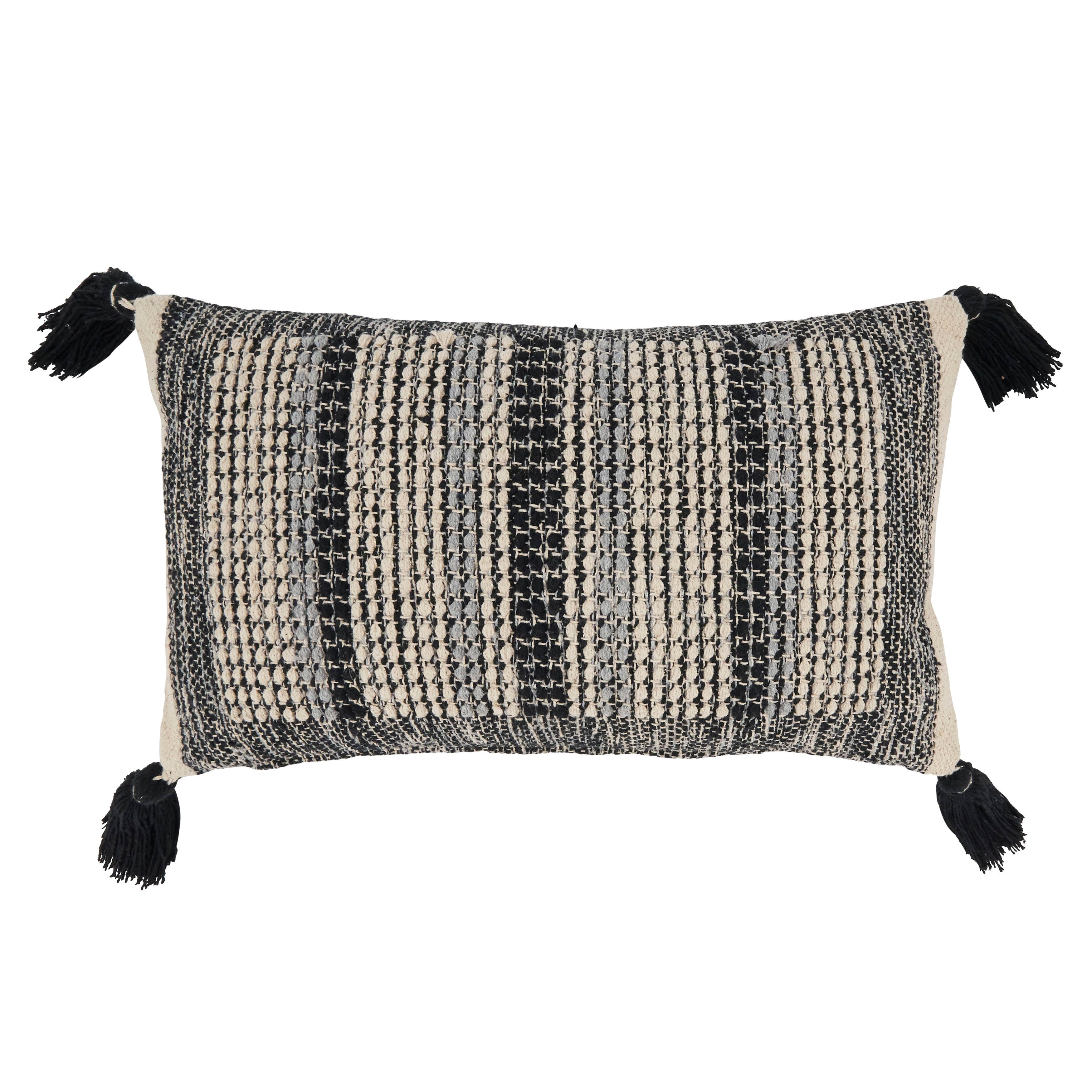 Block Bliss Stitch Throw Pillow
