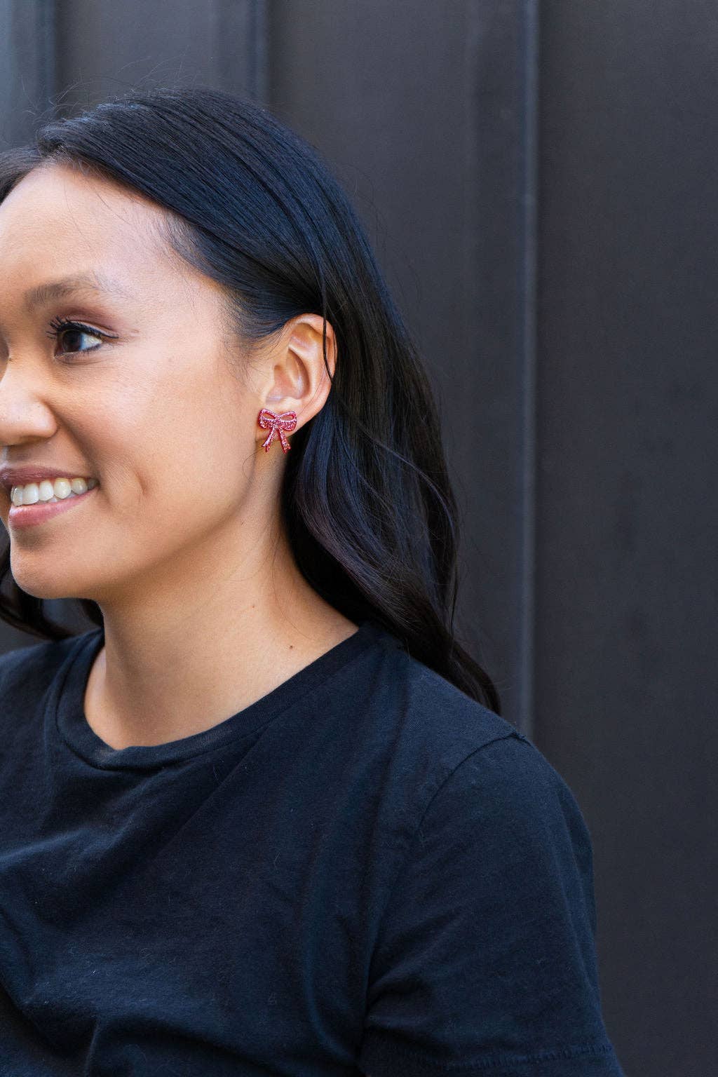 Red Bow Studs