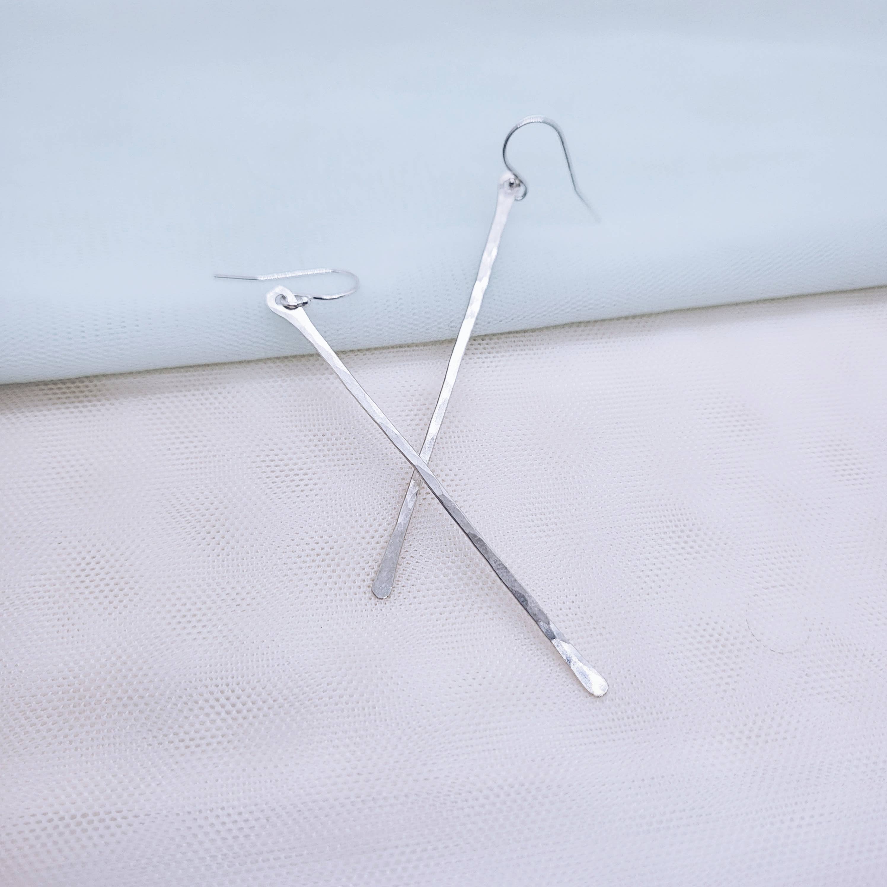 Sterling Silver Bar Earrings