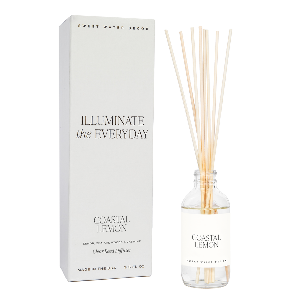 Coastal Lemon Reed Diffuser - Gifts & Home Decor