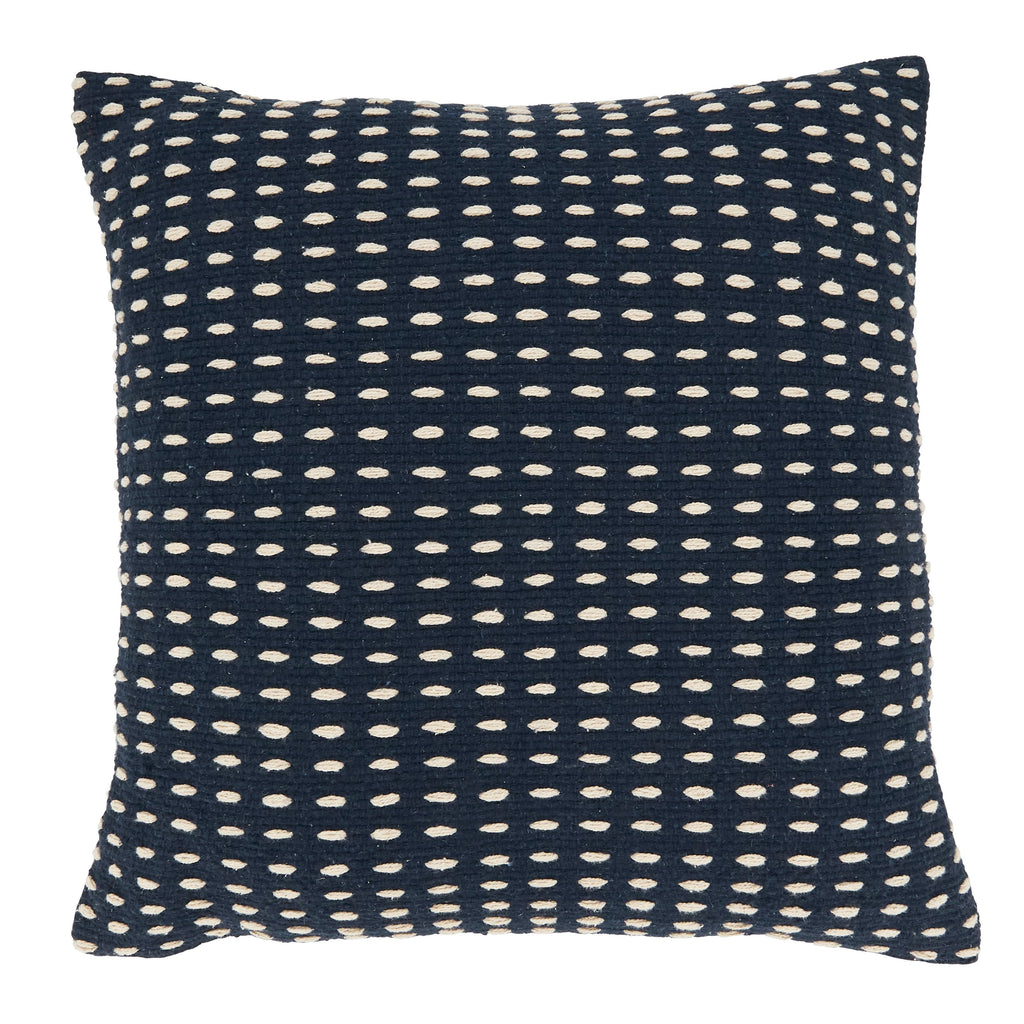 Geometric Glam Dashed Woven Throw Pillow