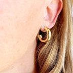 Chubby C-Hoop Earrings - 18k Gold Filled 25mm
