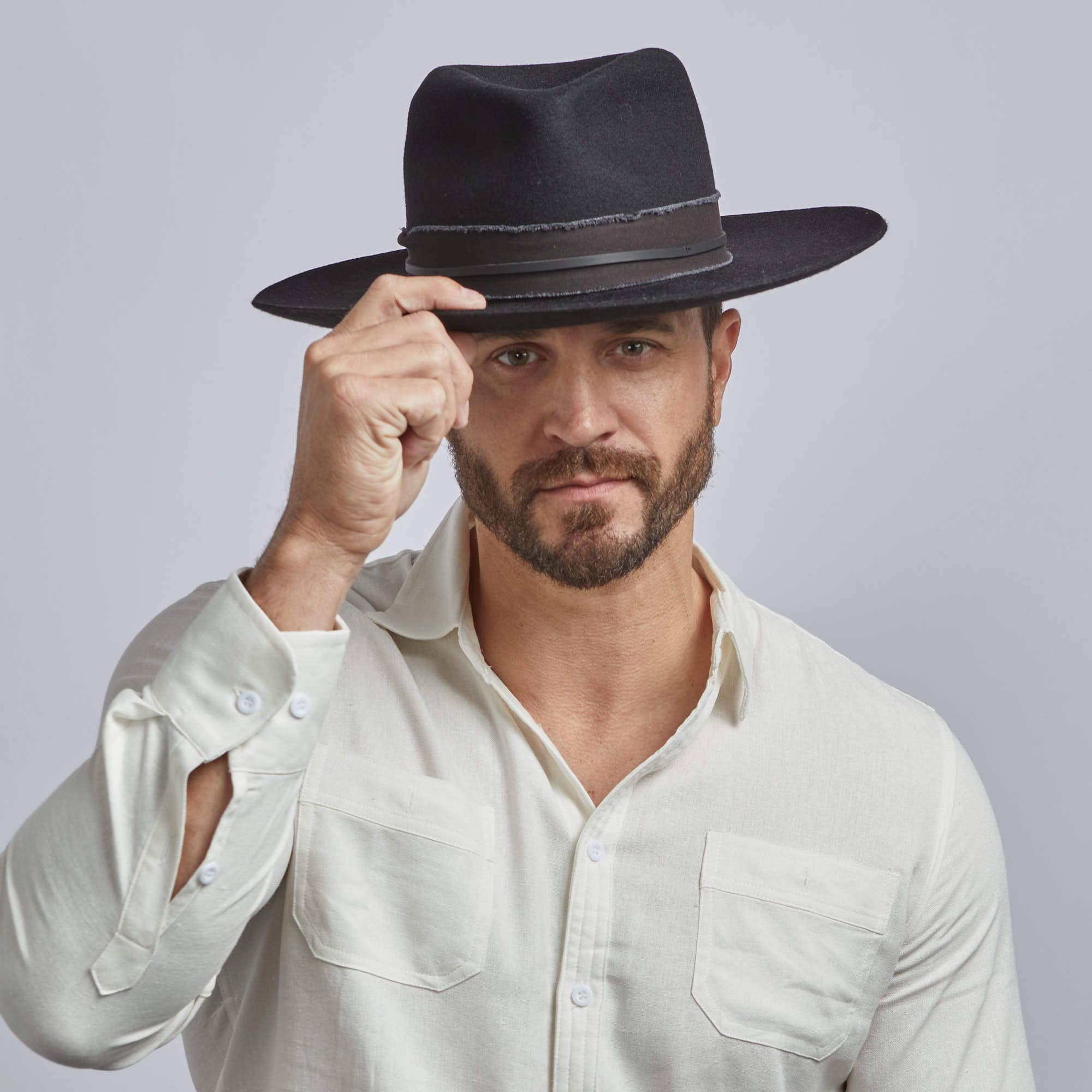 Wide Brim Australian Wool Felt - Style Jawa