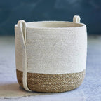 Handwoven Storage • Savar Basket with Side Handle-Set of 2