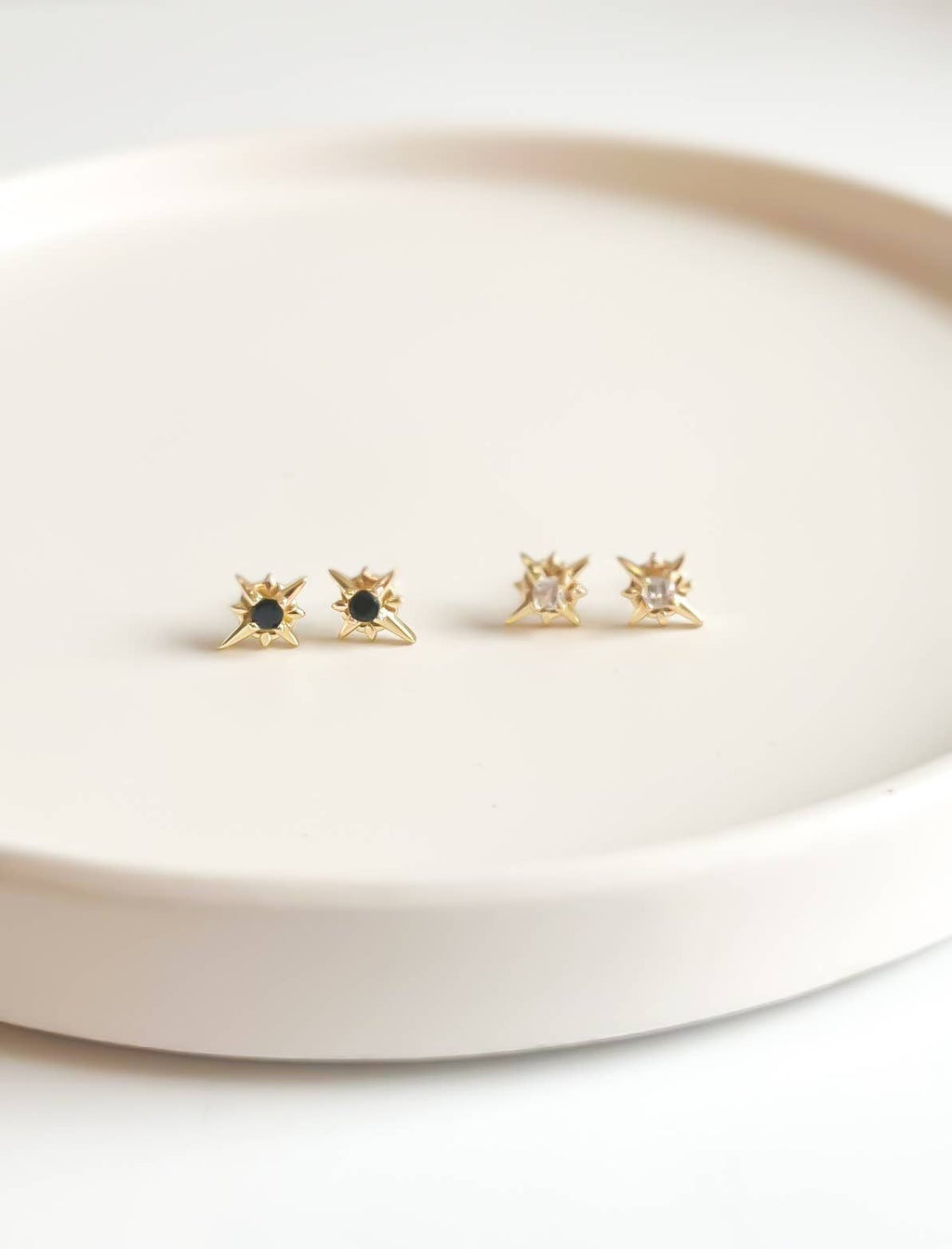 Compass Star Stud Earrings