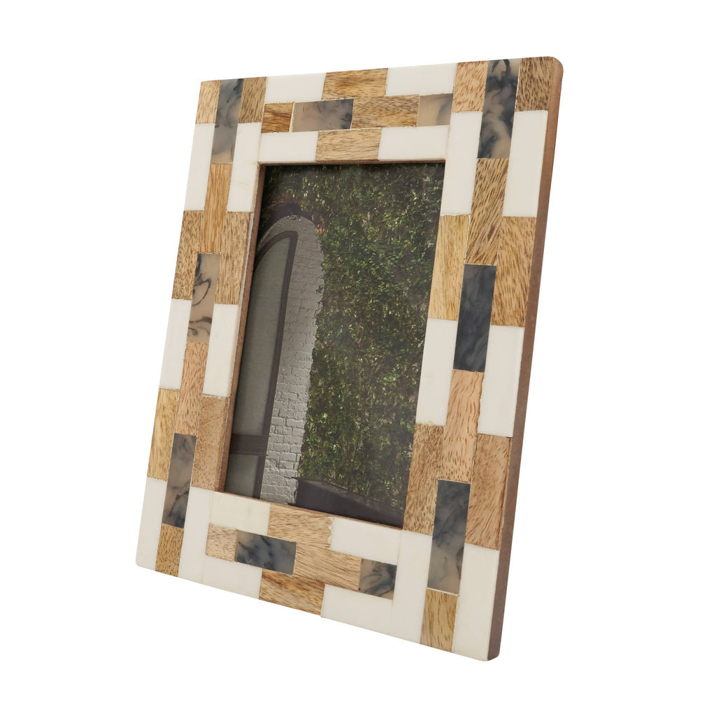 Wood Segment Photo Frame
