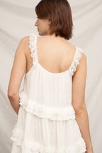 Sleeveless Ruffle Tiered Mini Dress