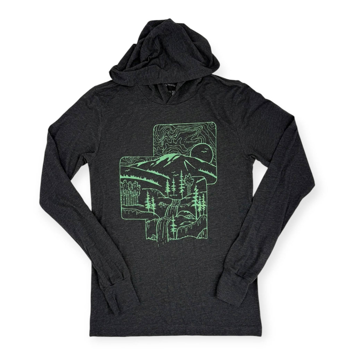 Hill We Climb Lightweight Hoodie - Vintage Black