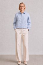 Relaxed Fit Cropped Shirt