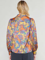 Paisley Printed Button Down Shirt