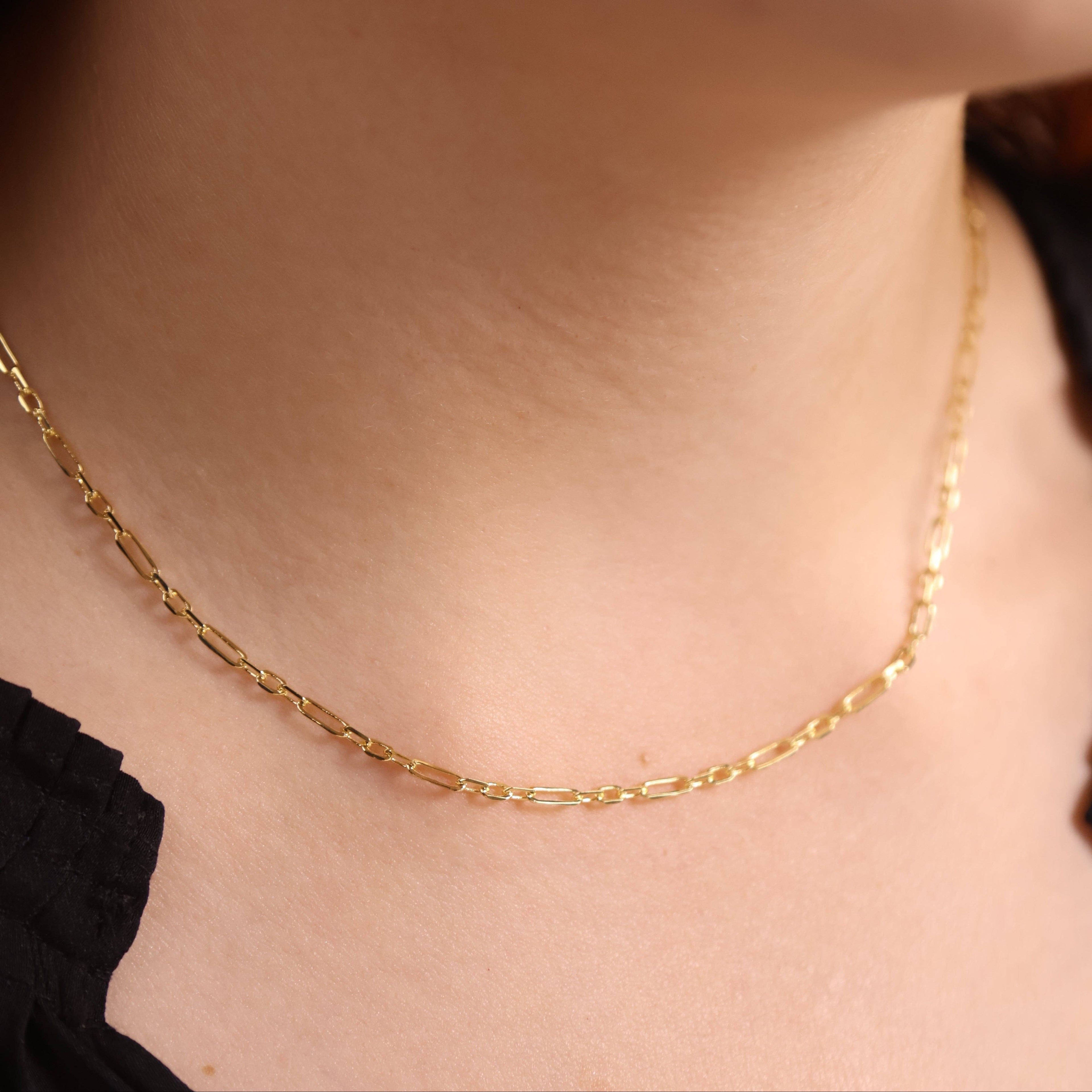 3x1 Alternated Paperclip Necklace