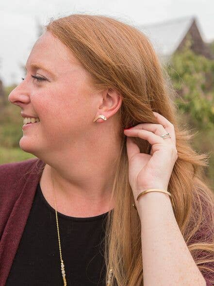 Boomerang Stud Earrings