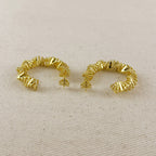 Twisted Shapes C-Hoop Earrings
