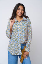 Good Boyfriend Shirt - Darlington Floral Bluebird