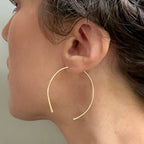 Thin Open Hoops - 40mm