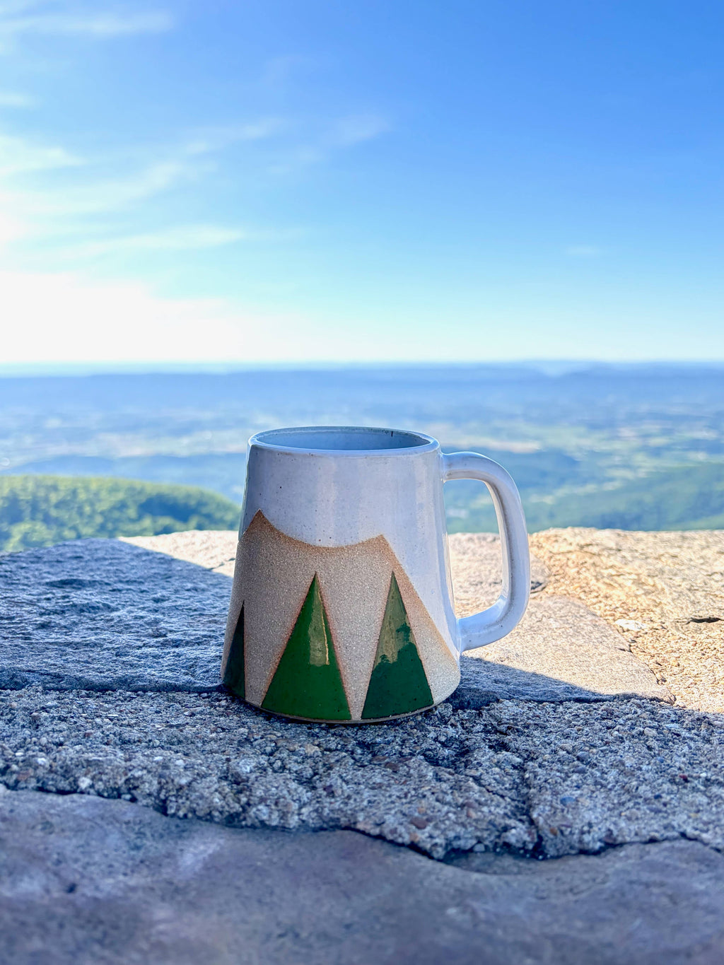 Evergreen Peaks - Handmade Ceramic Mountain Landscape Mug