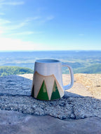 Evergreen Peaks - Handmade Ceramic Mountain Landscape Mug