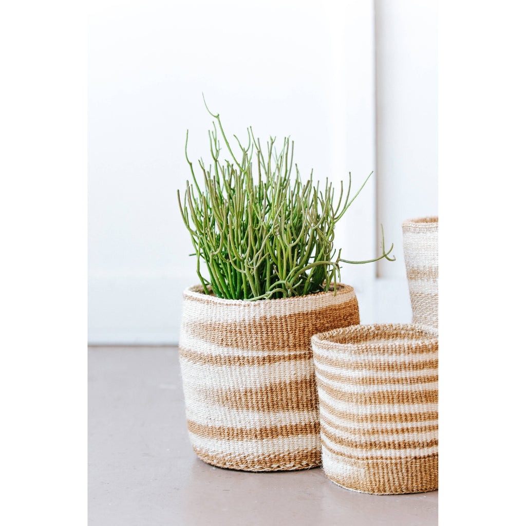 Storage Plant Basket: Smoke Swirl