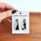 Mia Mini Earrings- Midnight Opal