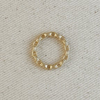 Double Link Chain Band Ring