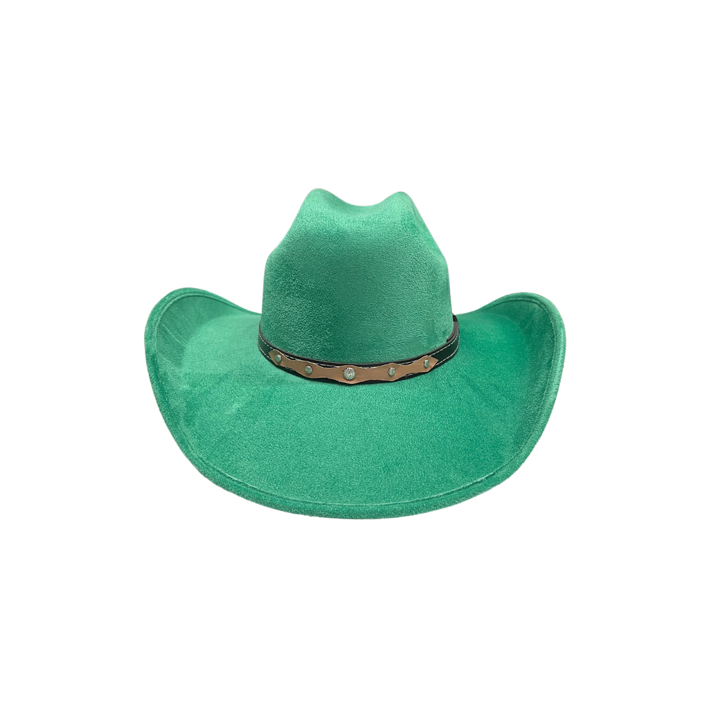 Vegan Suede Western Cowboy Hat