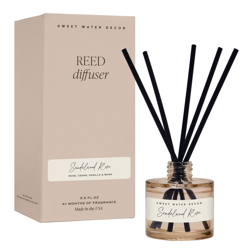Sandalwood Rose Reed Diffuser - Gift & Home Decor