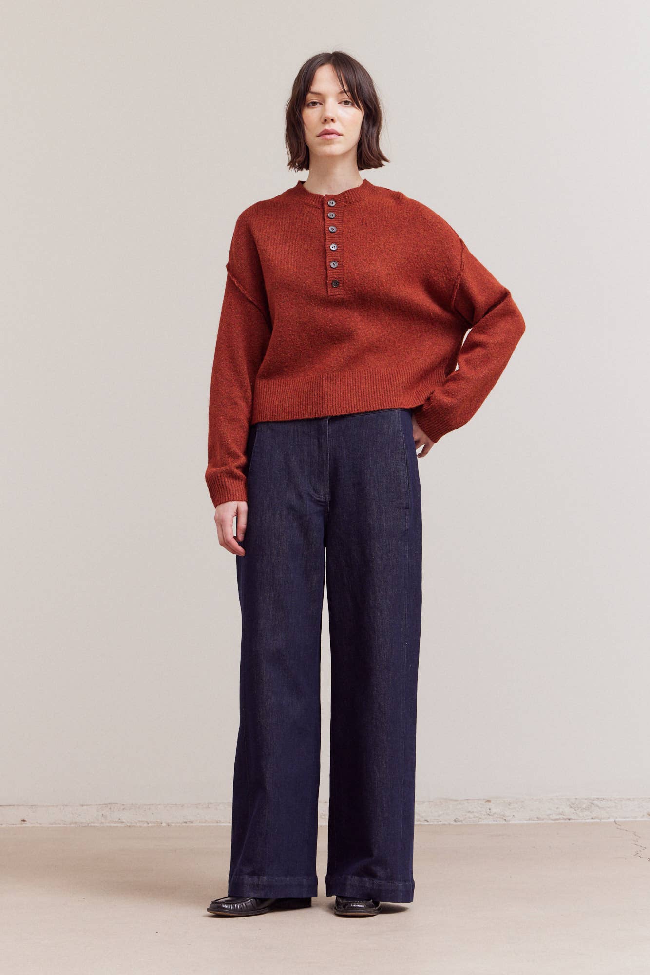 Half Button Down Sweater