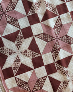 100% Silk Bandana Scarf - Patchwork Quilt Garden 23 Square