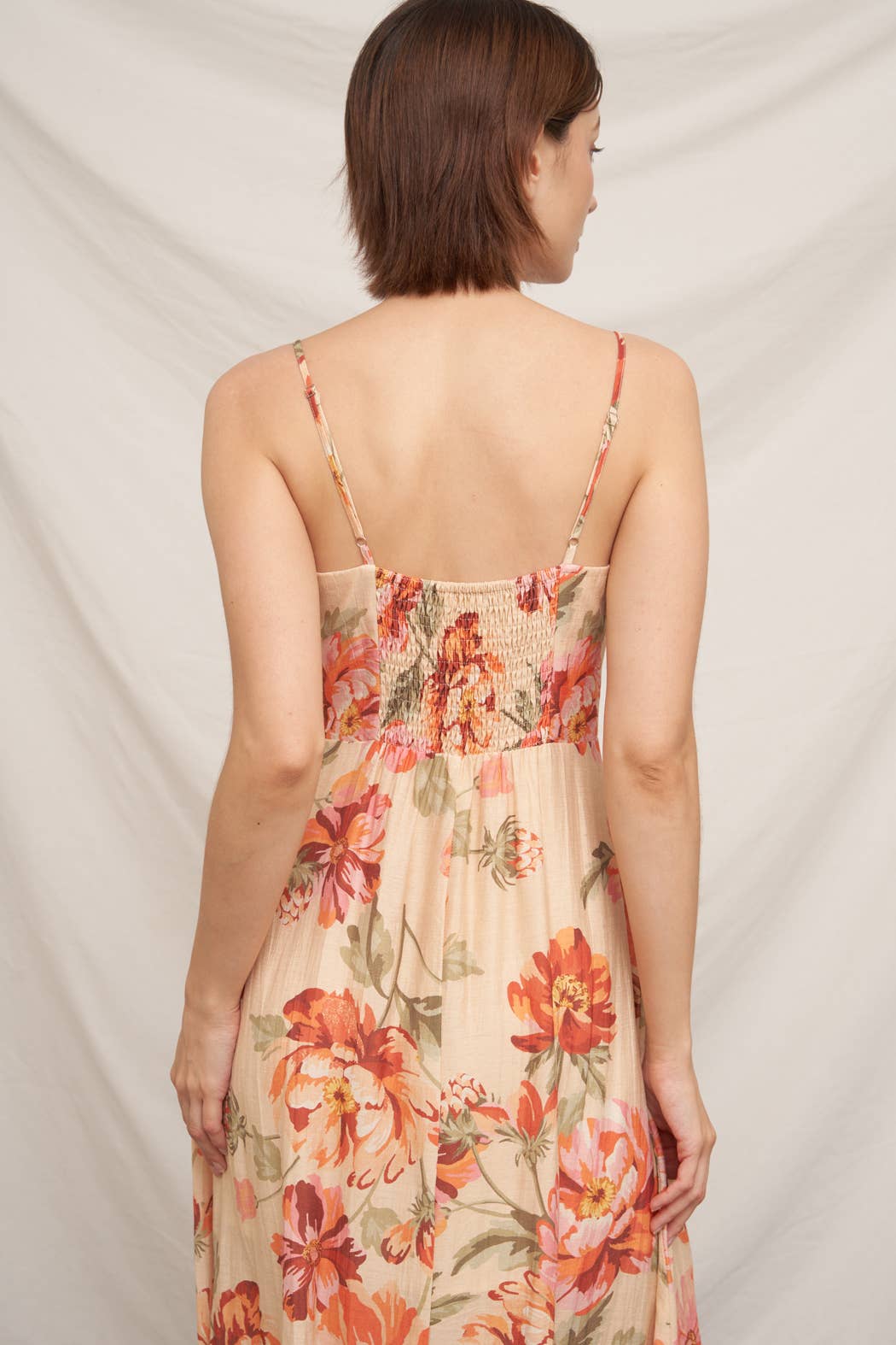 Sleeveless Floral Print Maxi Dress