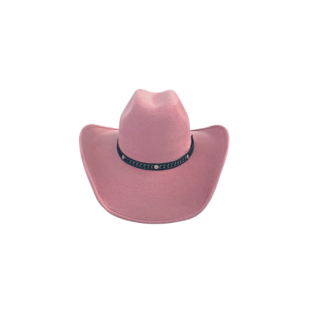Vegan Suede Western Cowboy Hat