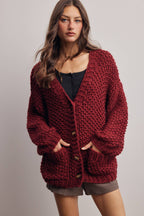 Handmade Chunky Knit Cardigan
