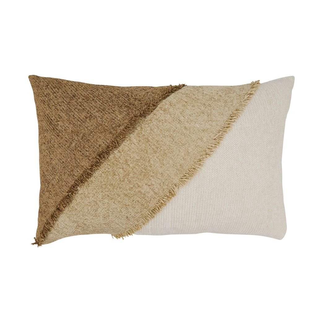 Color Band Fringe Pillow