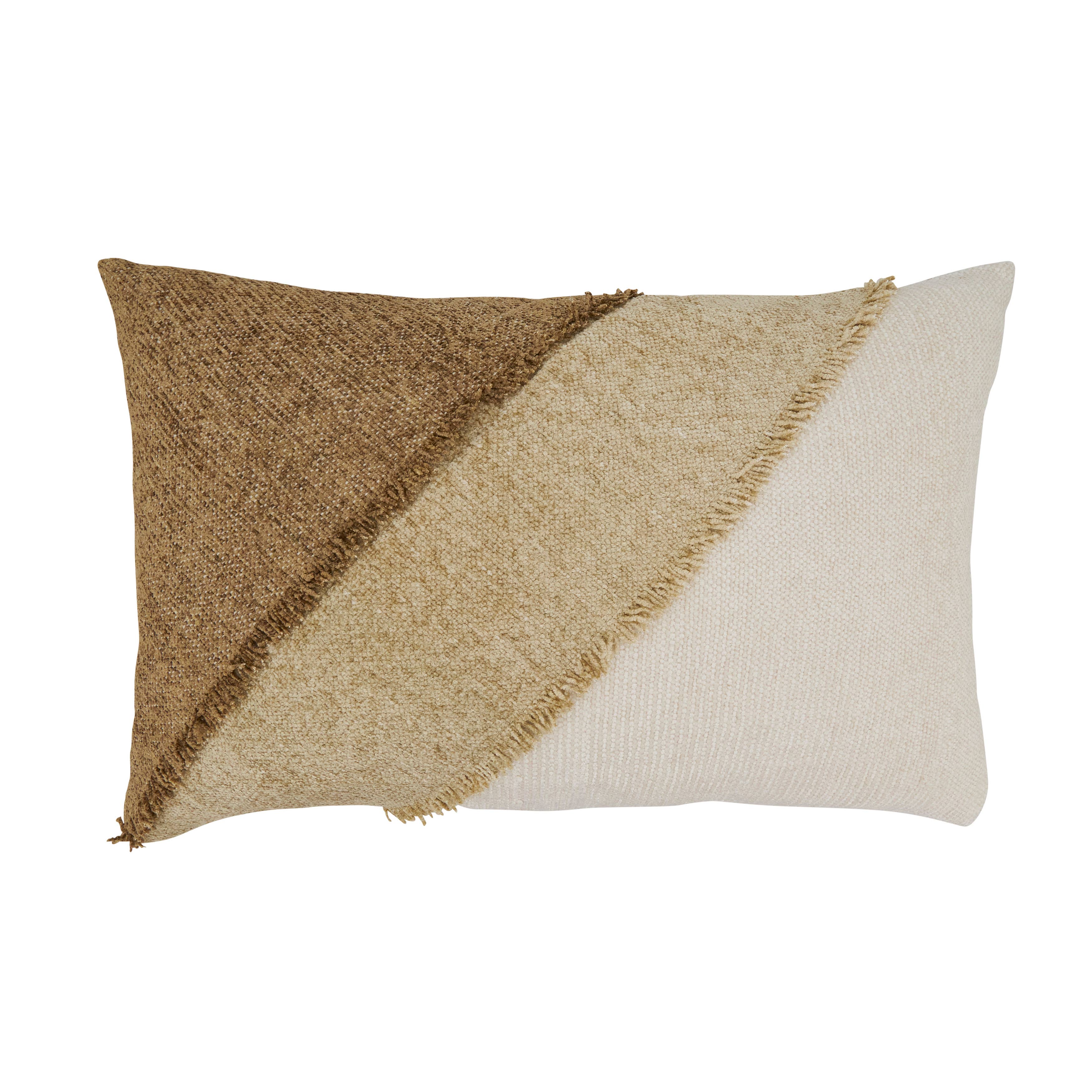 Color Band Fringe Pillow
