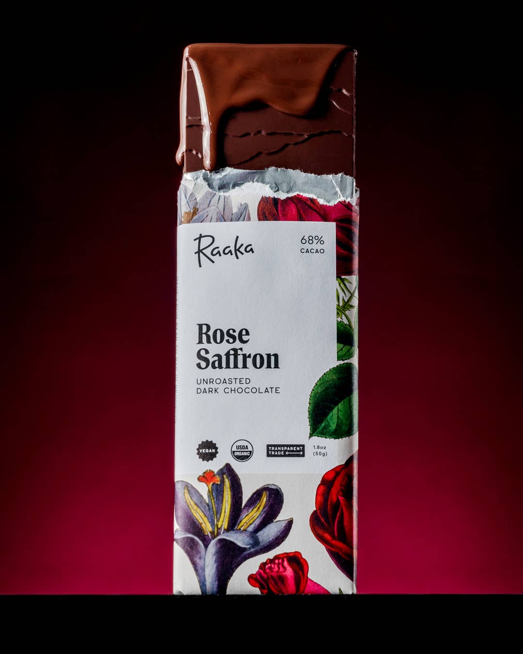 Rose Saffron Chocolate Bar - Spring Limited Edition