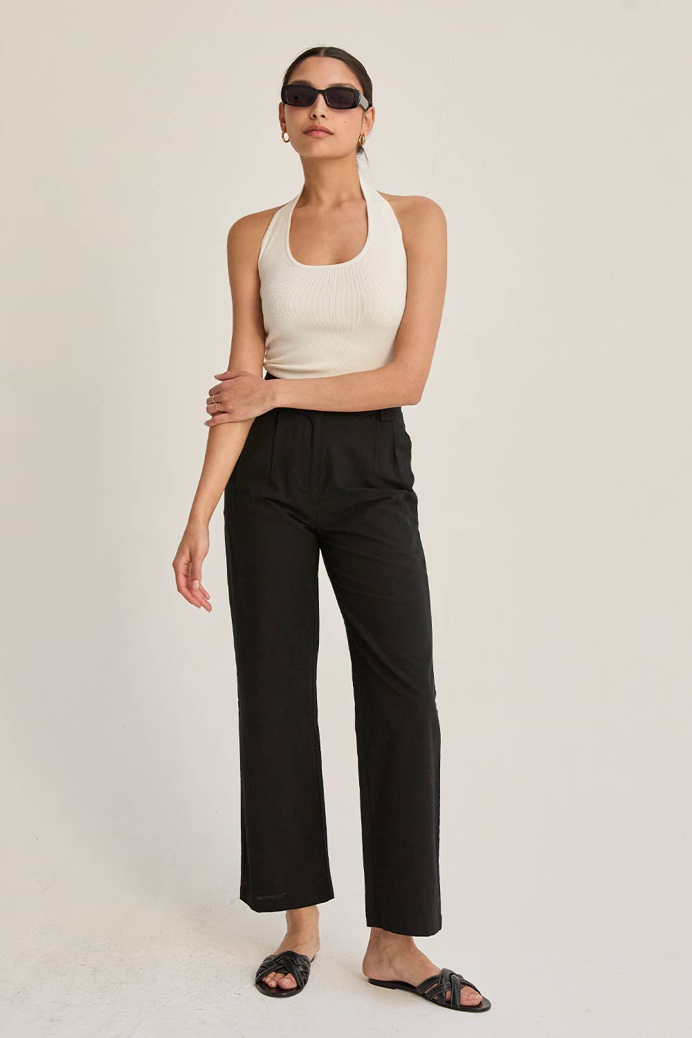 Erin Straight Leg Linen Trousers