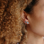Turquoise Studs, Gemstone Stud Earrings, Birthday Gift